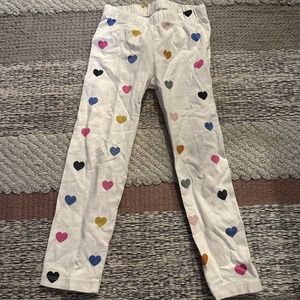 Multi Color Heart Girls Leggings
